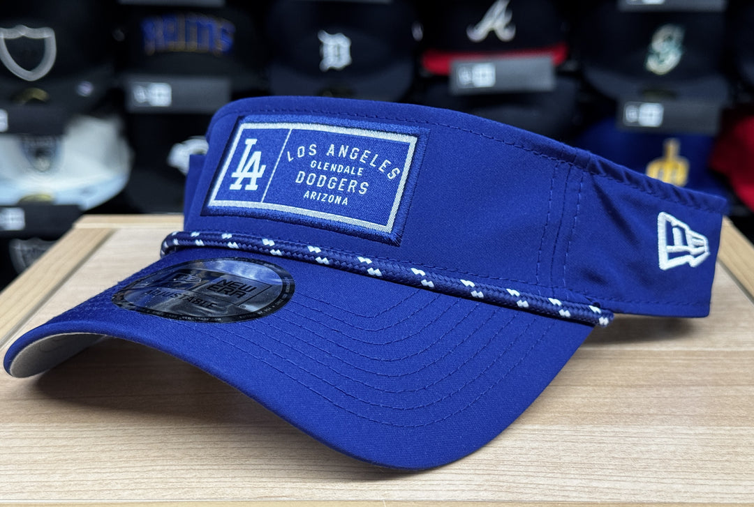 Los Angeles Dodgers New Era Adjustable Velcro Rope Visor Blue Cap Hat - THE 4TH QUARTER