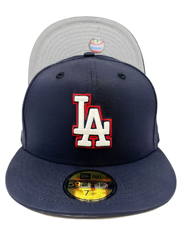 Los Angeles Dodgers Fitted New Era 59Fifty Navy 2020 Champions Patch Cap Hat - THE 4TH QUARTER