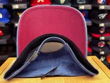 Los Angeles Dodgers Strapback '47 Brand Clean Up Adjustable Red Logo Timber Blue Hat Cap - THE 4TH QUARTER
