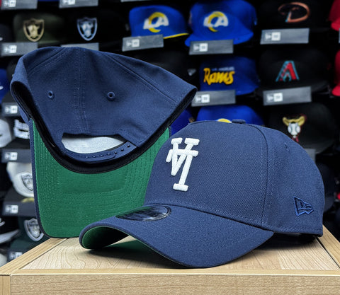 Los Angeles Dodgers Snapback 9Forty New Era A-Frame Ocean Navy Hat Cap Green UV - THE 4TH QUARTER