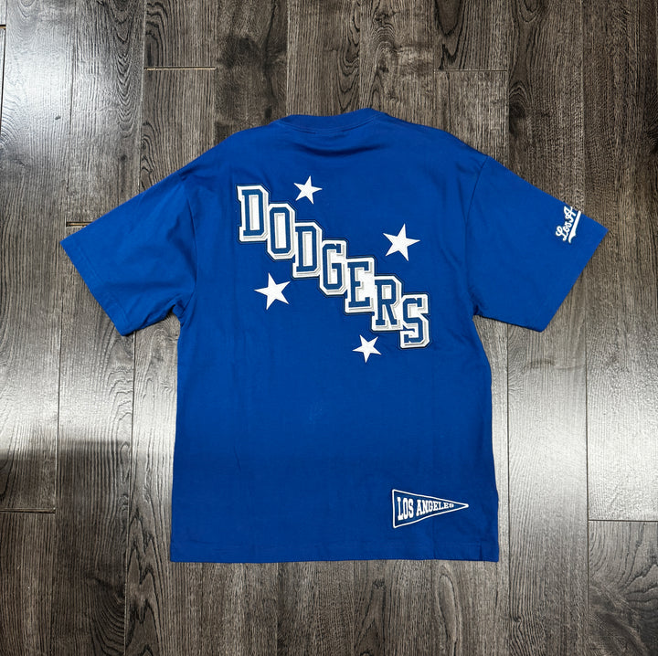 Los Angeles Dodgers Mens T-Shirt Mitchell &amp; Ness Pep Rally Premium Tee - THE 4TH QUARTER