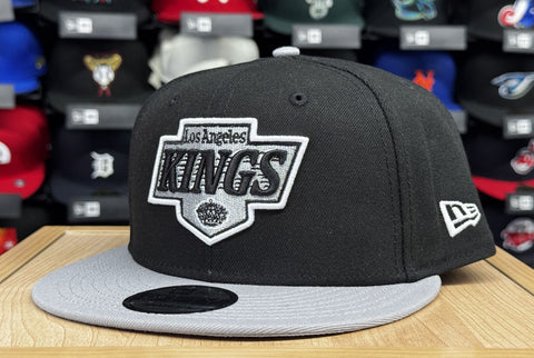 Los Angeles Kings Snapback New Era 9Fifty Black Grey Cap Hat Grey UV - THE 4TH QUARTER