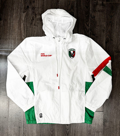 Mexico Mens Jacket FIFA 2026 Global Unity White Windbreaker - THE 4TH QUARTER