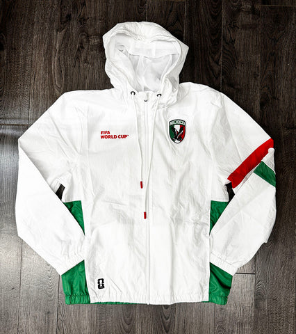 Mexico Mens Jacket FIFA 2026 Global Unity White Windbreaker - THE 4TH QUARTER