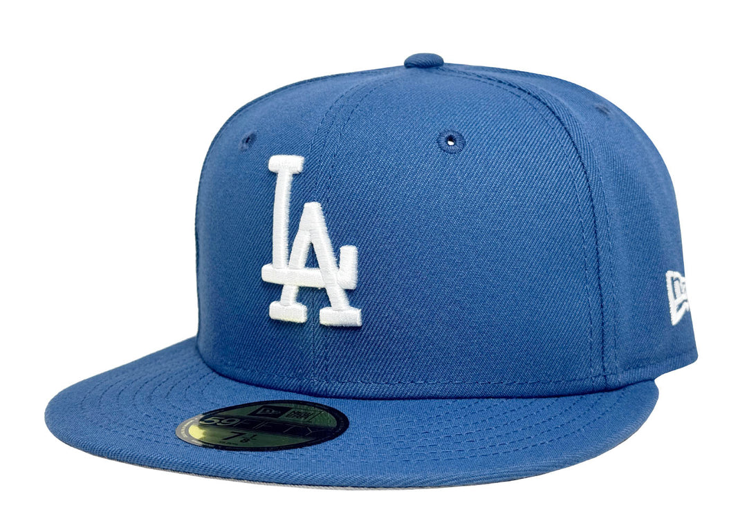 Los Angeles Dodgers Fitted New Era 59Fifty 2025 WS Champions Indigo Cap Hat Grey UV - THE 4TH QUARTER
