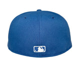 Los Angeles Dodgers Fitted New Era 59Fifty 2025 WS Champions Indigo Cap Hat Grey UV - THE 4TH QUARTER