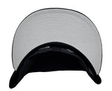 Los Angeles Dodgers Fitted New Era 59Fifty 2025 WS Old English Black Cap Hat Grey UV - THE 4TH QUARTER