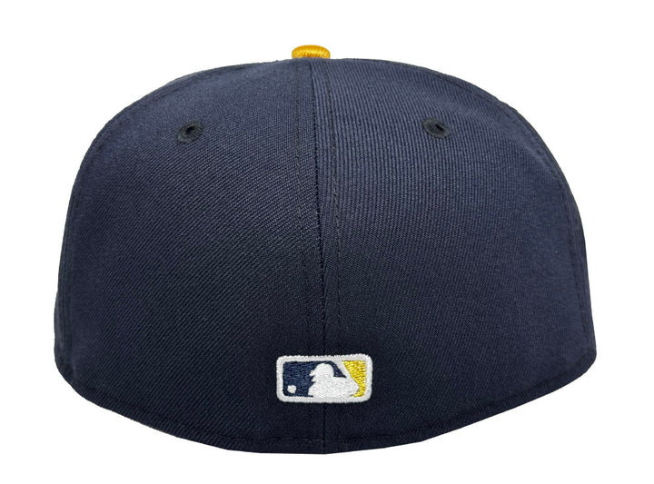 Los Angeles Dodgers Fitted New Era 59Fifty 2025 WS Champions Navy Gold Logo Cap Hat Grey UV - THE 4TH QUARTER