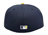 Los Angeles Dodgers Fitted New Era 59Fifty 2025 WS Champions Navy Gold Logo Cap Hat Grey UV - THE 4TH QUARTER