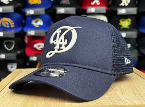 Los Angeles Dodgers Snapback New Era 9Forty A-Frame Mesh Trucker City Connect Cap Hat - THE 4TH QUARTER