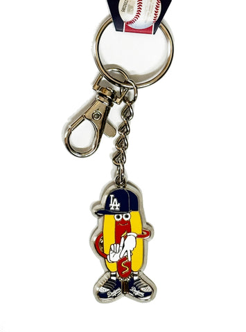 Los Angeles Dodgers Hot Dog Keychain - THE 4TH QUARTER