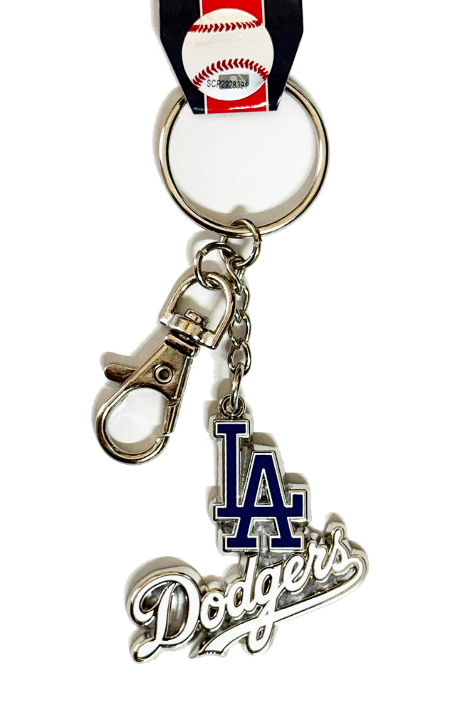 Los Angeles Dodgers Double Logos Keychain - THE 4TH QUARTER