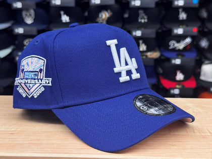 Los Angeles Dodgers Snapback 9Forty New Era A-Frame 50th Anni Blue Cap Hat Pink UV - THE 4TH QUARTER