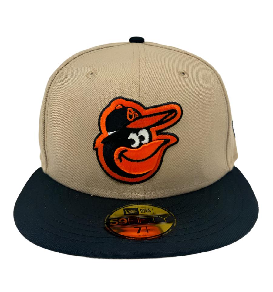 Baltimore Orioles Fitted New Era 59Fifty 2 Tone Camel Cap Hat Grey