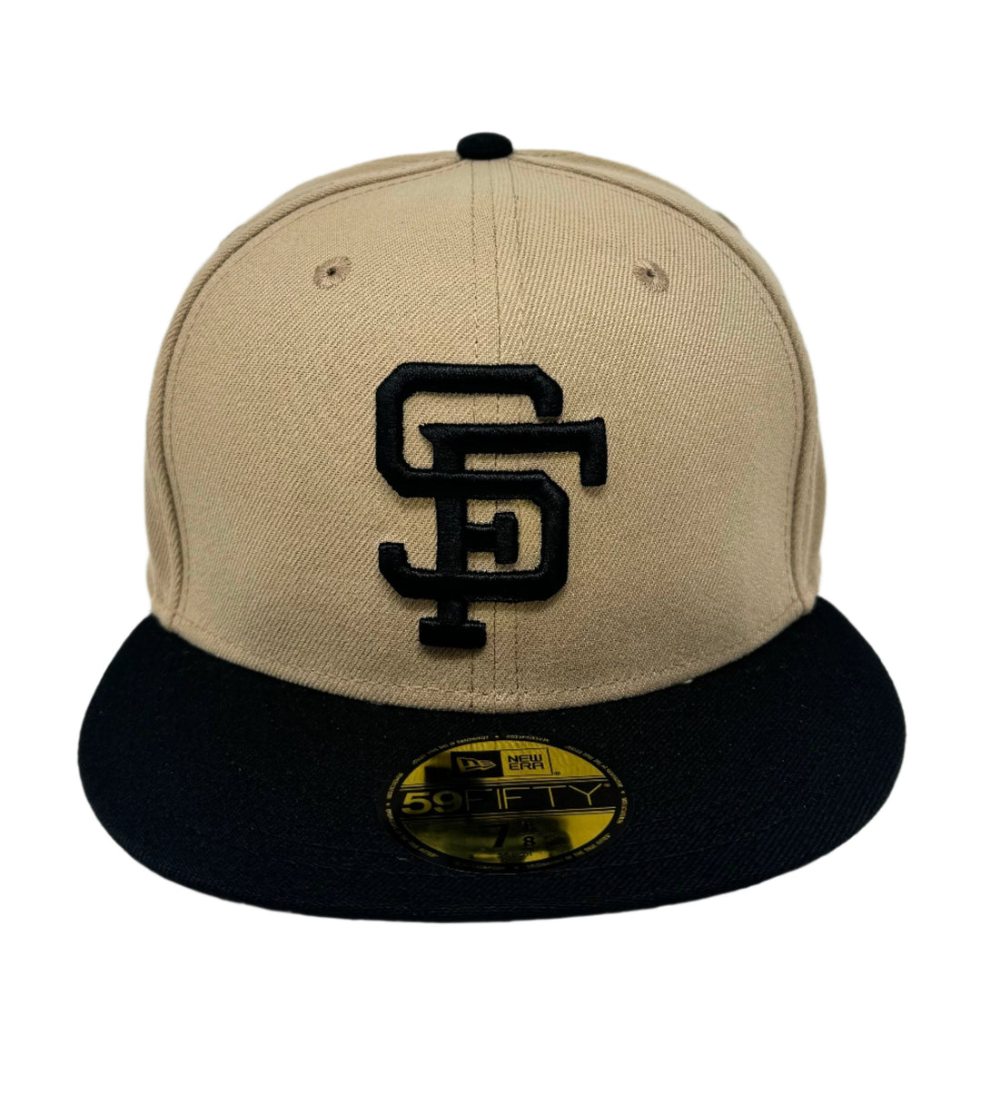 San Francisco Giants Fitted New Era 59Fifty 2 Tone Camel Cap Hat Grey UV - THE 4TH QUARTER