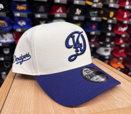 Los Angeles Dodgers Snapback 9Forty New Era A-Frame City Connect Chrome Blue Cap Hat Grey UV