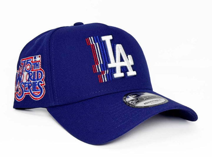 Los Angeles Dodgers Snapback 9Forty New Era A-Frame Cascade 75th Anniv Patch Cap Hat