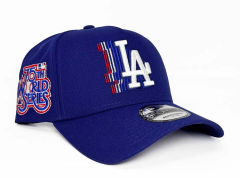 Los Angeles Dodgers Snapback 9Forty New Era A-Frame Cascade 75th Anniv Patch Cap Hat
