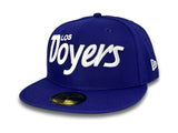 Los Angeles Dodgers Fitted New Era 59Fifty XL Los Doyers Blue Cap Hat Green UV