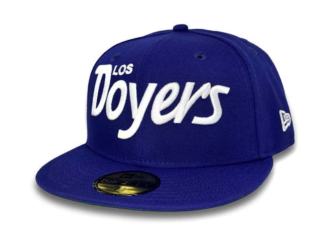 Los Angeles Dodgers Fitted New Era 59Fifty XL Los Doyers Blue Cap Hat Green UV