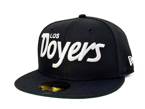 Los Angeles Dodgers Fitted New Era 59Fifty XL Los Doyers Black Cap Hat Green UV