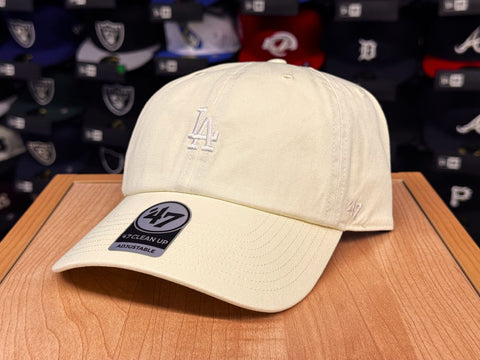 Los Angeles Dodgers Strapback '47 Brand Clean Up Adjustable Mini logo Digital Yellow Cap Hat