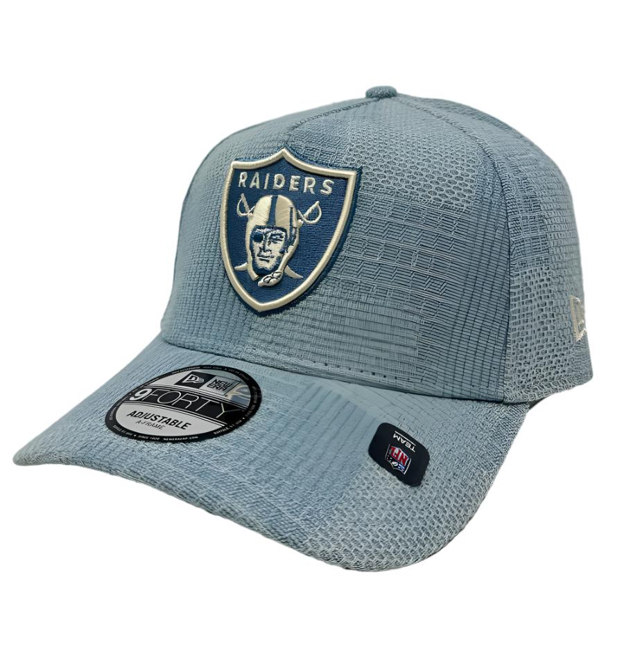 Raiders Snapback 9Forty New Era A-Frame Denim Patchwork Cap Hat - THE 4TH QUARTER