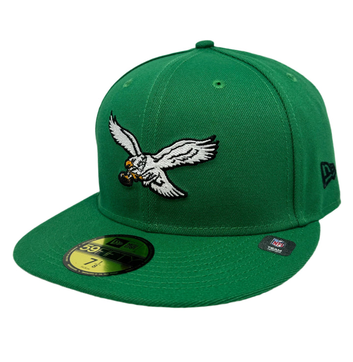 Philadelphia Eagles Fitted New Era 59Fifty Pennant Cap Hat Grey UV - THE 4TH QUARTER