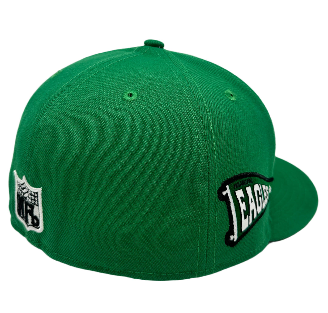 Philadelphia Eagles Fitted New Era 59Fifty Pennant Cap Hat Grey UV - THE 4TH QUARTER