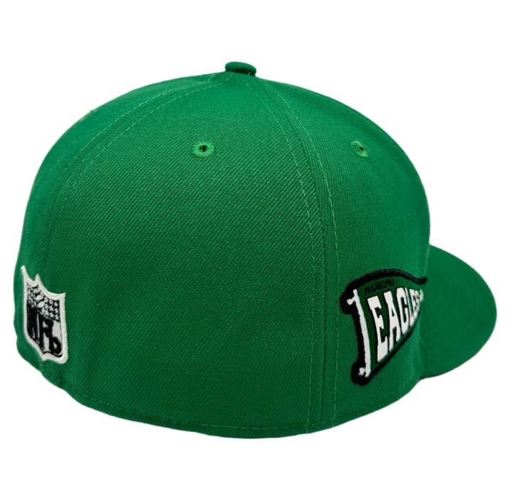 Philadelphia Eagles Fitted New Era 59Fifty Pennant Cap Hat Grey UV - THE 4TH QUARTER