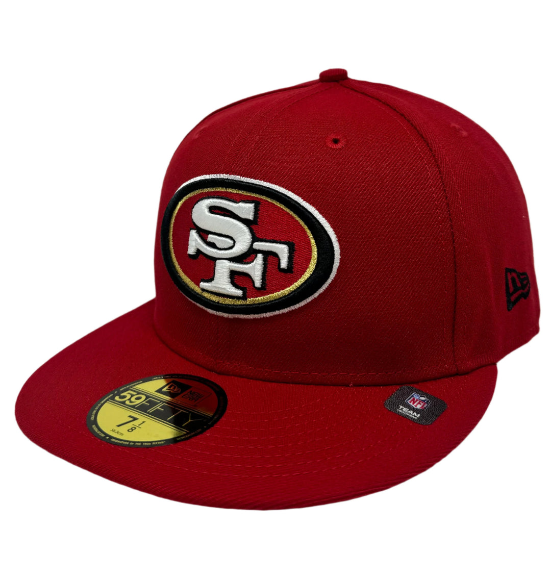 San Francisco 49ers Fitted New Era 59Fifty Pennant Cap Hat Grey UV - THE 4TH QUARTER