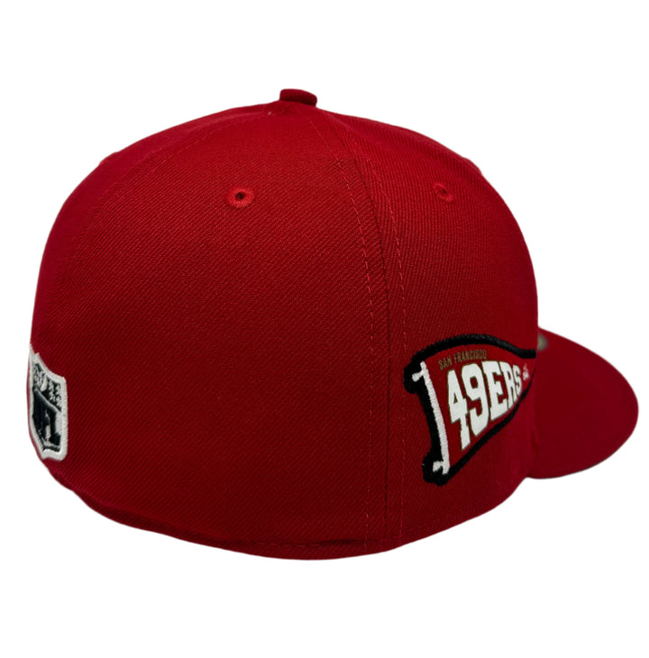 San Francisco 49ers Fitted New Era 59Fifty Pennant Cap Hat Grey UV - THE 4TH QUARTER