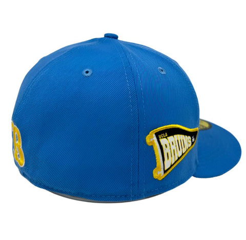 UCLA Bruins Fitted New Era 59Fifty Pennant Cap Hat Grey UV THE