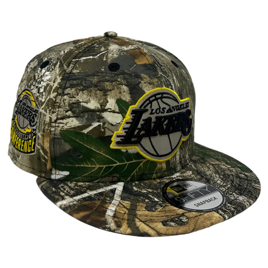 Los Angeles Lakers Snapback New Era 9Fifty Realtree Camo Hat Cap - THE 4TH QUARTER