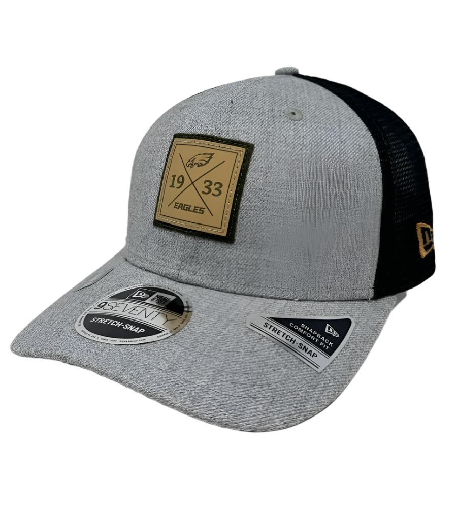 Philadelphia Eagles Snapback New Era 9Seventy Heather Patch Stretch-Snap Cap Hat - THE 4TH QUARTER