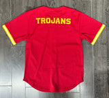 USC Trojans Mens Mitchell & Ness Game Time Mesh Button Front Jersey