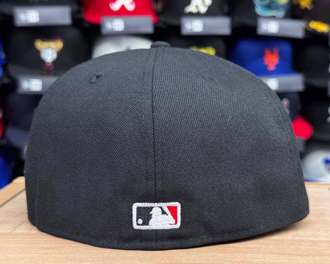 Los Angeles Dodgers Fitted New Era 59Fifty 2025 World Series Black Cap Hat Grey UV