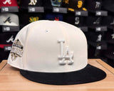 Dodgers Fitted New Era 59Fifty 2025 Back 2 Back Champions Chrome Black Cap Hat Green UV