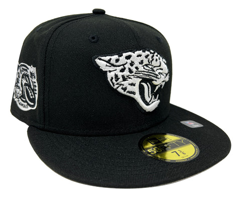 Jacksonville Jaguars Fitted New Era 59Fifty Pro Bowl Black White Hat Cap