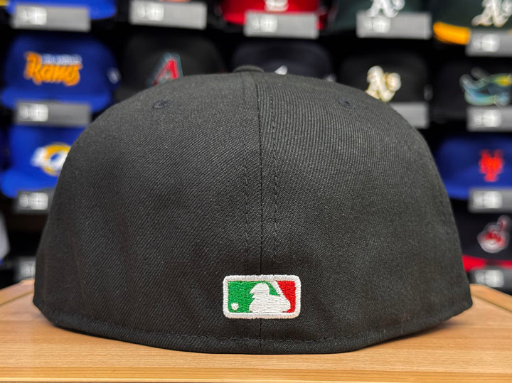 Los Angeles Dodgers Fitted New Era 59Fifty Viva X Mexico Black Cap Hat Green UV