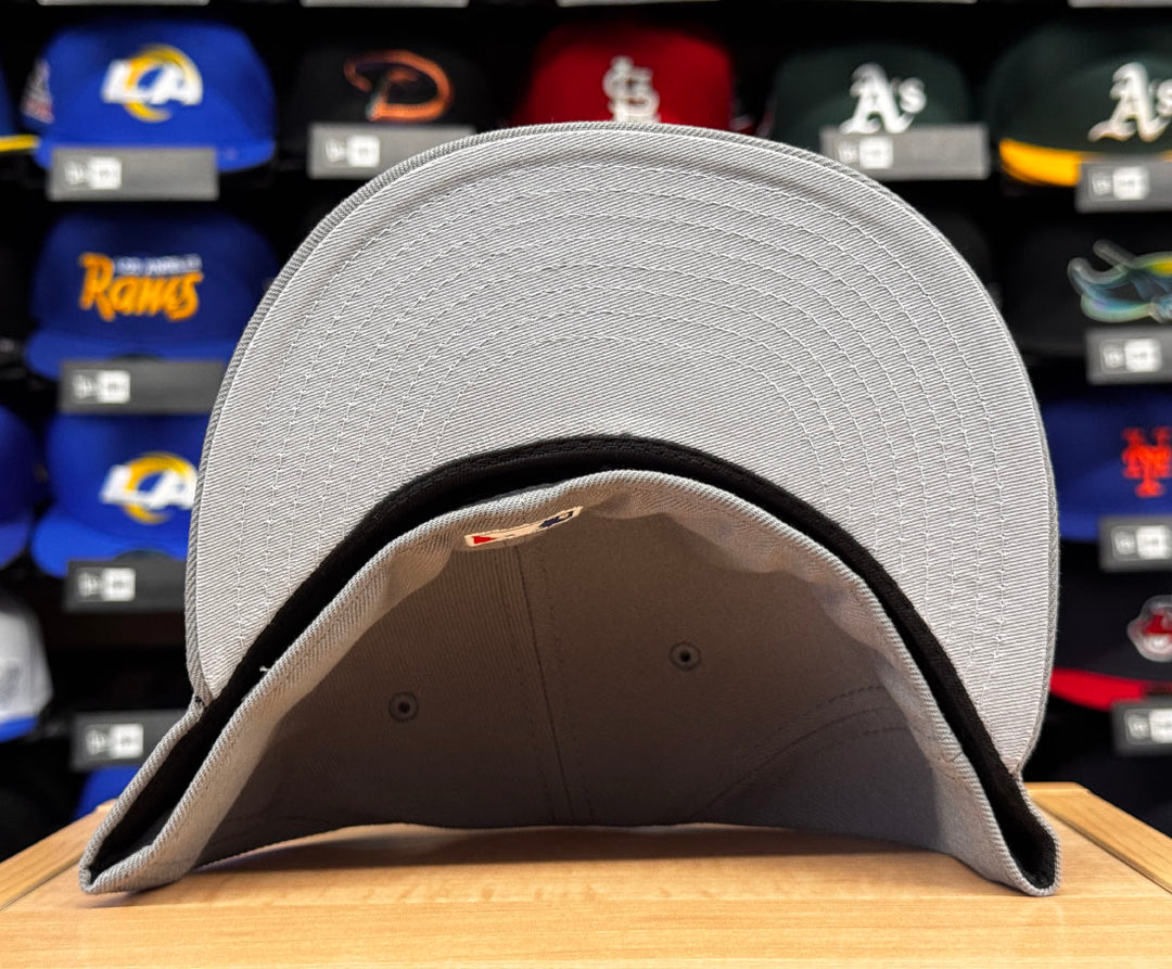 Los Angeles Dodgers Fitted New Era 59Fifty 2025 Champions Back 2 Back Storm Grey Hat Cap