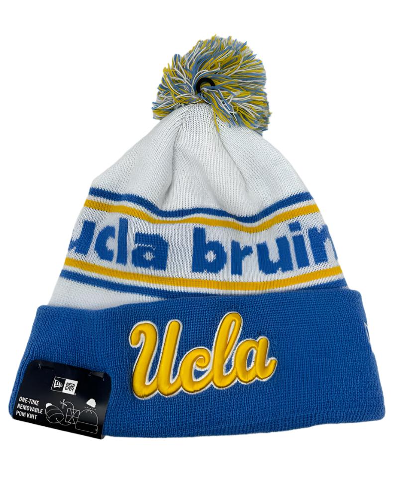 UCLA Bruins New Era Knit Pom Banded Cuff Knit Hat Beanie - THE 4TH QUARTER