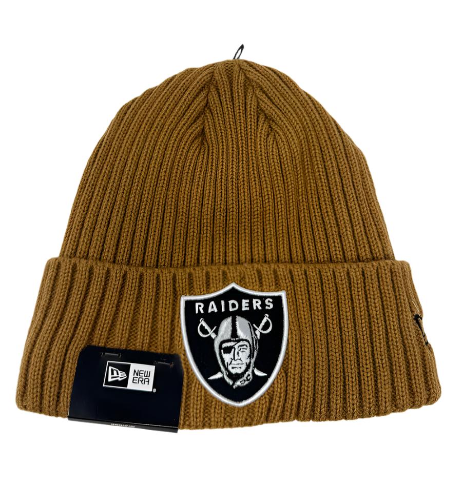 Raiders Beanie New Era Color Pack Cuff Knit Hat Light Bronze - THE 4TH QUARTER