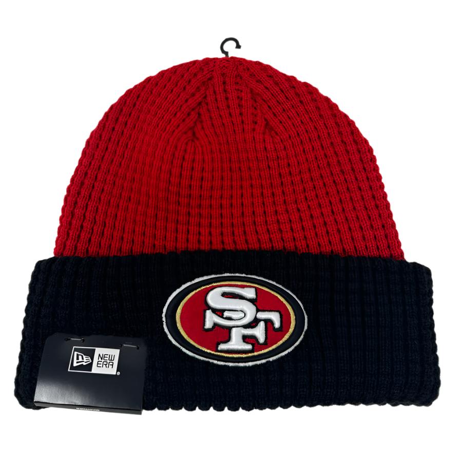 San Francisco 49ers Beanie New Era Waffled Knit 2 Tone Hat - THE 4TH QUARTER