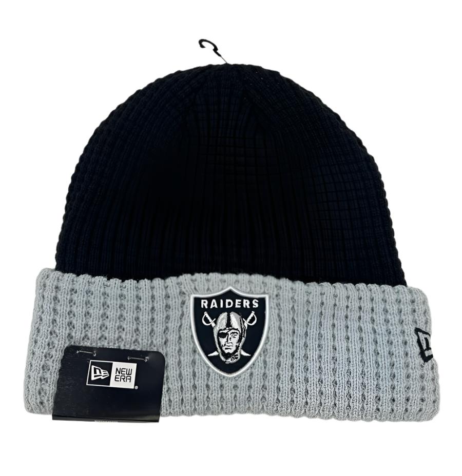Las Vegas Raiders Beanie New Era Waffled Knit 2 Tone Hat - THE 4TH QUARTER