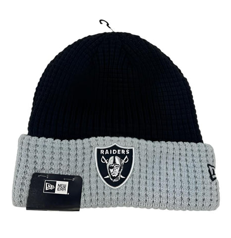 Las Vegas Raiders Beanie New Era Waffled Knit 2 Tone Hat