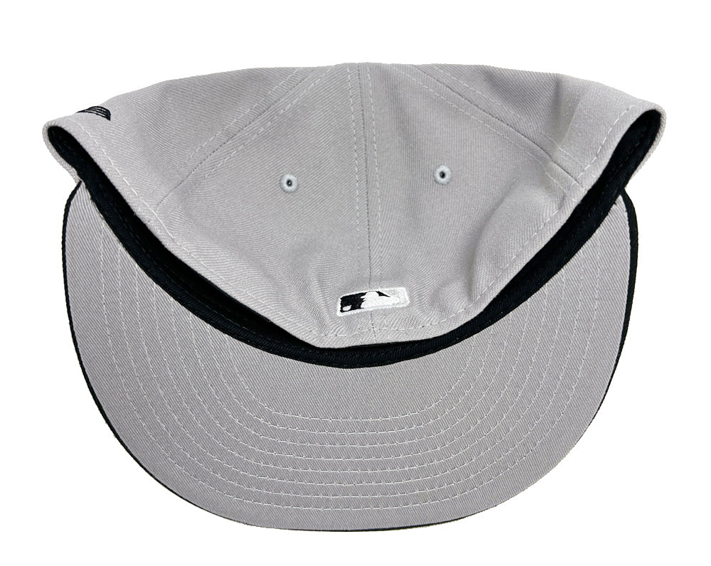 Los Angeles Dodgers Fitted New Era 59Fifty Grey Black Cap Hat Grey UV - THE 4TH QUARTER