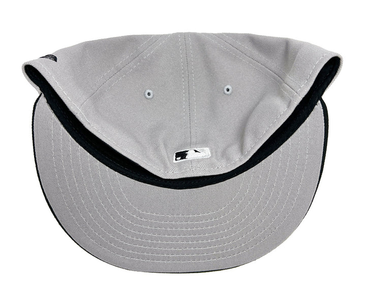 Los Angeles Dodgers Fitted New Era 59Fifty Grey Black Cap Hat Grey UV - THE 4TH QUARTER