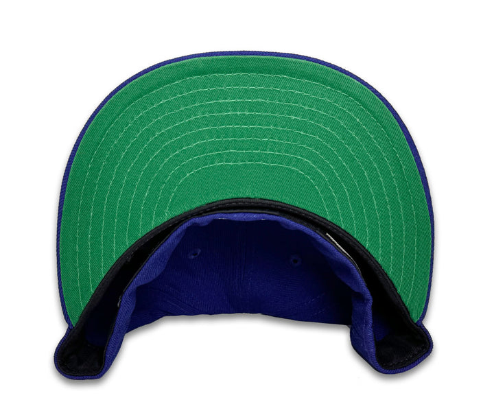 Los Angeles Dodgers Fitted New Era 59Fifty City Script Blue Cap Hat Green UV