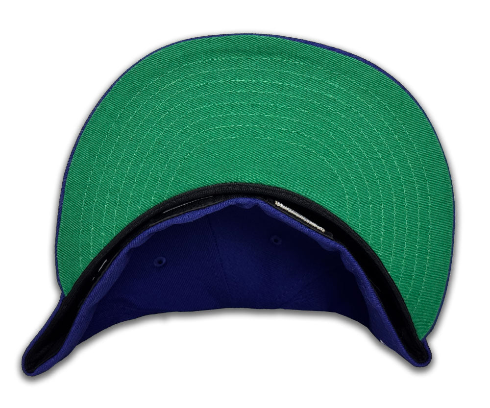 Dodgers Fitted New Era 59Fifty Lowrider Blue Cap Hat Green UV